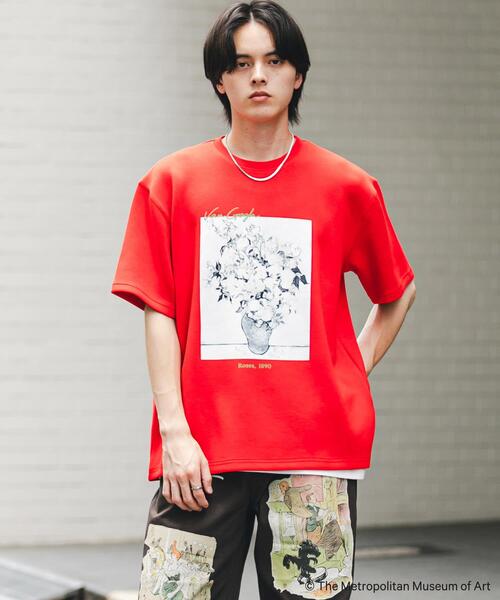 SENSE OF PLACE by URBAN RESEARCH(センスオブプレイスバイアーバンリサーチ)の「『別注』『イージーケア/接触冷感』The Met×SENSE OF PLACE S/S T-SHIRTS(Gogh)A(Tシャツ/カットソー・メンズ・レッド/ブラック/ホワイト・MEDIUM/LARGE)」の13枚目の写真