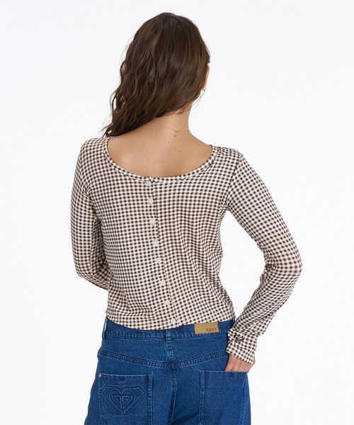 ROXY(ロキシー)の「ROXY/ロキシー 長袖Tシャツ 2WAY カーディガン RDK264604T(Tシャツ/カットソー・レディース・ブラック/ブラウン/ホワイト・L/M)」の11枚目の写真