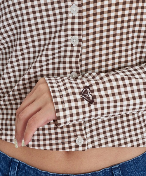 ROXY(ロキシー)の「ROXY/ロキシー 長袖Tシャツ 2WAY カーディガン RDK264604T(Tシャツ/カットソー・レディース・ブラック/ブラウン/ホワイト・L/M)」の13枚目の写真