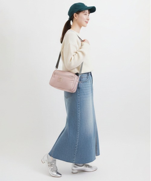 anello GRANDE(アネログランデ)の「anello GRANDE コスポ 2WAY2層ポーチ型ショルダー(ショルダーバッグ・レディース・ブルーグレー/ネイビー・FREE)」の9枚目の写真