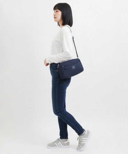 anello GRANDE(アネログランデ)の「anello GRANDE コスポ 2WAY2層ポーチ型ショルダー(ショルダーバッグ・レディース・ブルーグレー/ネイビー・FREE)」の11枚目の写真