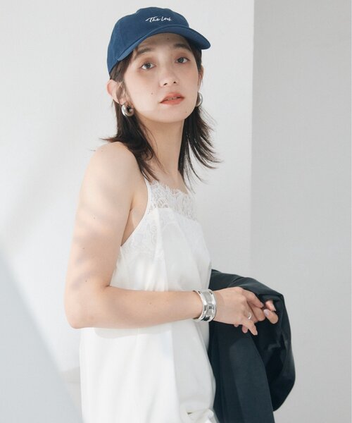 RIVE DROITE(リヴドロワ)の「予約【手洗い可/長さ調整可/トレンド感◎】レーストリムキャミワンピース(ワンピース・レディース・ブラック/ブラウン/オフホワイト・FREE)」の7枚目の写真