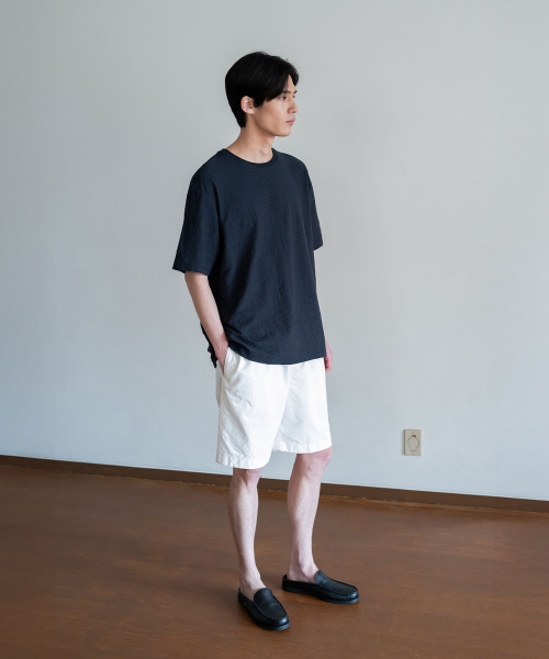 BLANKROOM(ブランクルーム)の「ウォッシュドバンディングショーツ_WHITE(その他パンツ・メンズ・その他・1/2/3)」の3枚目の写真