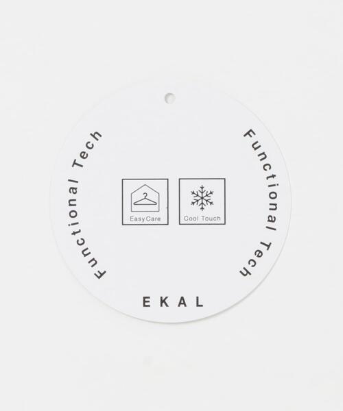 EKAL（エカル）の「『接触冷感/イージーケア』SOLOTEX ショートスリーブ ベースボールシャツカーディガン（シャツ/ブラウス・レディース・ネイビー/チャコールグレー/ブラック・ONE）」の13枚目の写真