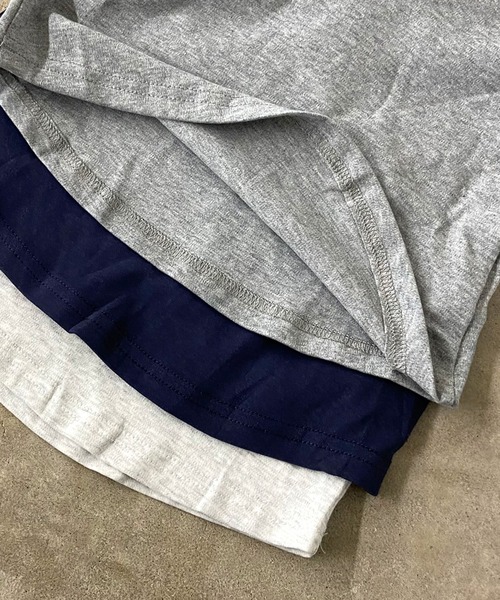 non-hedge(ノンヘッジ)の「ヘンリーネックTシャツパンツセットアップ(セットアップ・レディース・オートミール/ネイビー/グレー・FREE)」の9枚目の写真
