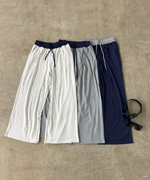non-hedge(ノンヘッジ)の「ヘンリーネックTシャツパンツセットアップ(セットアップ・レディース・オートミール/ネイビー/グレー・FREE)」の10枚目の写真