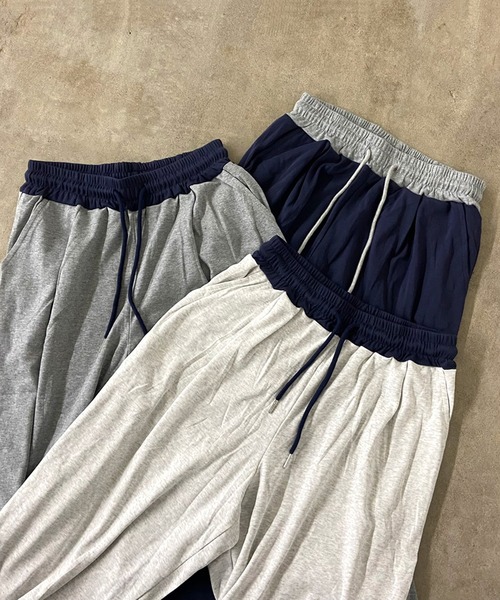 non-hedge(ノンヘッジ)の「ヘンリーネックTシャツパンツセットアップ(セットアップ・レディース・オートミール/ネイビー/グレー・FREE)」の11枚目の写真