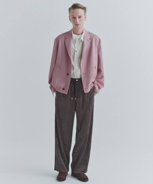 CULLNI(クルニ)の「Wide Wale Corduroy Drawstring Wide Pants(スラックス・メンズ・ブラウン/ブラック/ブルー・1/2)」の4枚目の写真