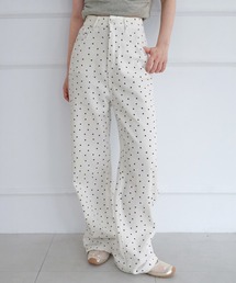 フラワードット ストレートデニムパンツ/2026 AW COLLECTION