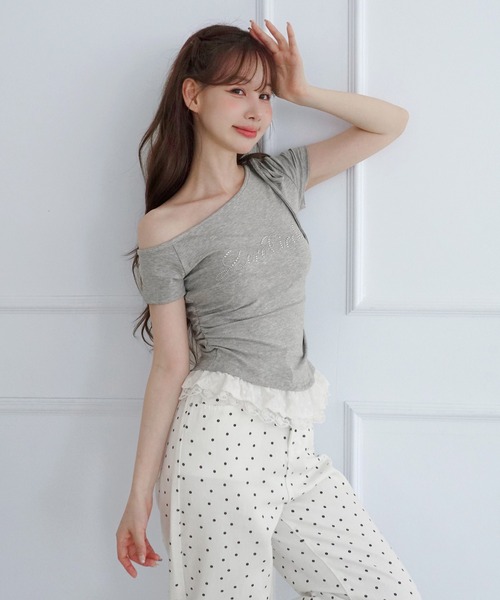by muni:r(バイ ムニール)の「フラワードット ストレートデニムパンツ/2026 AW COLLECTION(その他パンツ・レディース・ホワイト・MEDIUM/SMALL)」の7枚目の写真