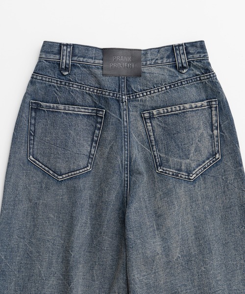 PRANK PROJECT（プランクプロジェクト）の「【2026Autumn Pre-Order】clinkleデニムワイドパンツ / Crinkle Denim Wide Pants（デニムパンツ・レディース・ブルー・36/38）」の19枚目の写真