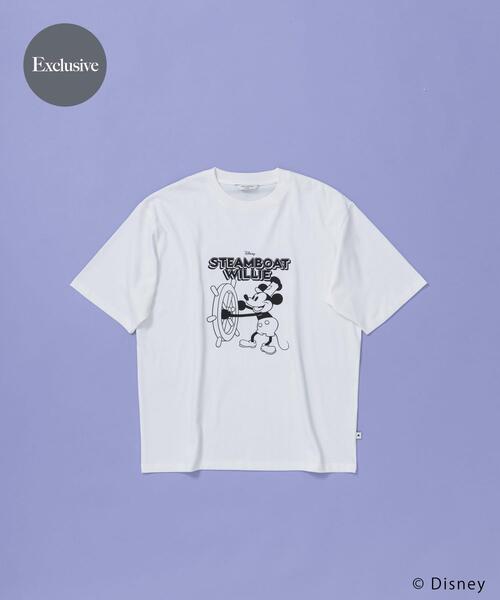 Disney(ディズニー)の「別注/Disney/プリントTシャツ(Tシャツ/カットソー・メンズ・チャコールグレー/ホワイト・LARGE/MEDIUM)」の2枚目の写真
