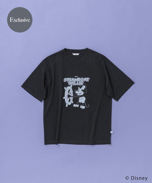 Disney(ディズニー)の「別注/Disney/プリントTシャツ(Tシャツ/カットソー・メンズ・チャコールグレー/ホワイト・LARGE/MEDIUM)」の1枚目の写真