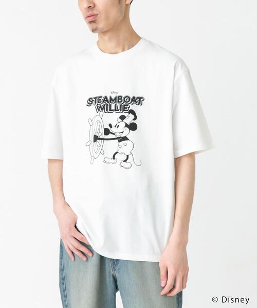Disney(ディズニー)の「別注/Disney/プリントTシャツ(Tシャツ/カットソー・メンズ・チャコールグレー/ホワイト・LARGE/MEDIUM)」の3枚目の写真
