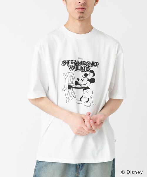 Disney(ディズニー)の「別注/Disney/プリントTシャツ(Tシャツ/カットソー・メンズ・チャコールグレー/ホワイト・LARGE/MEDIUM)」の5枚目の写真