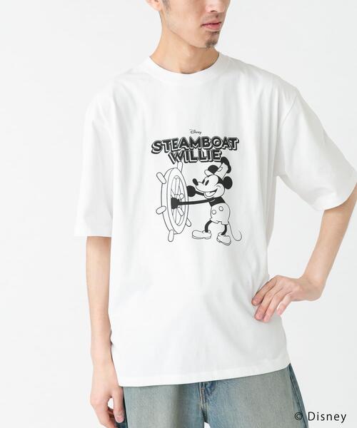 Disney(ディズニー)の「別注/Disney/プリントTシャツ(Tシャツ/カットソー・メンズ・チャコールグレー/ホワイト・LARGE/MEDIUM)」の6枚目の写真