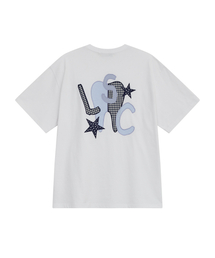 TH アプリケ ロゴ 半袖Tシャツ ホワイト