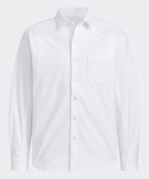 adidas(アディダス)の「プレミアム カジュアル 軽量 ニット 長袖シャツ / アディダス adidas(Tシャツ/カットソー・メンズ・ホワイト・X-LARGE/MEDIUM/XX-LARGE/LARGE)」の4枚目の写真