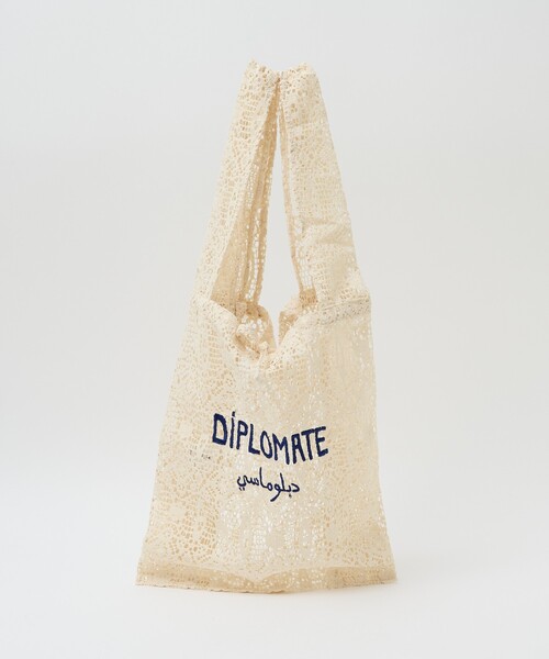 LY(エルワイ)の「【LY】Souk Bag モロッコ職業刺繍レーストートバッグ|シアー マチ付きショッパー サブバッグ(トートバッグ・レディース・カーキ/ホワイト/ブラック・フリー)」の4枚目の写真