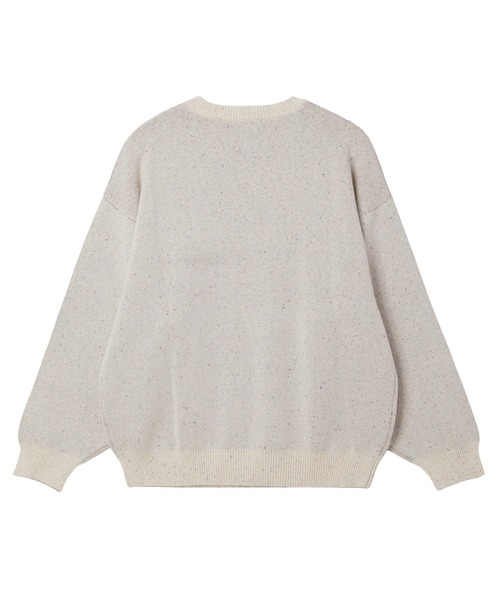 X-girl(エックスガール)の「SKETCH JACQUARD KNIT TOP(ニット/セーター・レディース・ブラック/オフホワイト・ONE SIZE)」の7枚目の写真