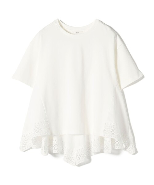SHIPS(シップス)の「〈手洗い可能〉DEPEND ポンチ トリム レース ドッキング プルオーバー(Tシャツ/カットソー・レディース・オフホワイト/ブラック/ブラウン・ONE SIZE)」の16枚目の写真