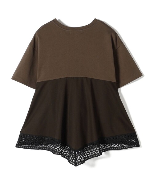 SHIPS(シップス)の「〈手洗い可能〉DEPEND ポンチ トリム レース ドッキング プルオーバー(Tシャツ/カットソー・レディース・オフホワイト/ブラック/ブラウン・ONE SIZE)」の11枚目の写真