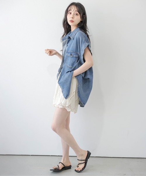 SUGAR BISKET（シュガービスケット）の「シアーレース イージーショートパンツ（その他パンツ・レディース・ベージュ系3/ベージュ系1/ホワイト系3/ホワイト系2/ホワイト系1・フリー）」の17枚目の写真