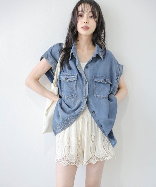 SUGAR BISKET（シュガービスケット）の「シアーレース イージーショートパンツ（その他パンツ・レディース・ベージュ系3/ベージュ系1/ホワイト系3/ホワイト系2/ホワイト系1・フリー）」の18枚目の写真