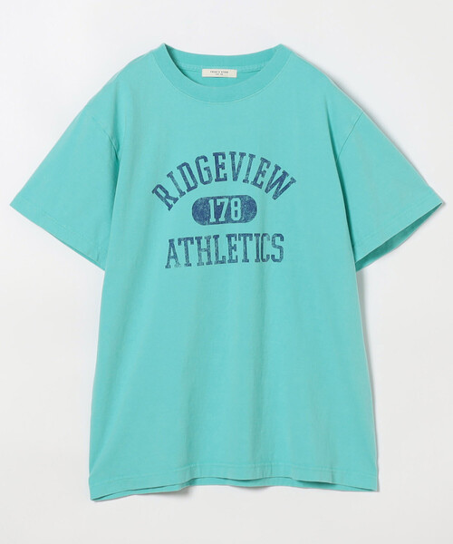 FREAK'S STORE(フリークスストア)の「vintage No.logo TEE/ヴィンテージ ナンバーロゴTシャツ(Tシャツ/カットソー・レディース・ネイビー/ブルーグリーン/ブラック・フリ-)」の3枚目の写真