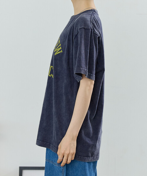FREAK'S STORE(フリークスストア)の「vintage No.logo TEE/ヴィンテージ ナンバーロゴTシャツ(Tシャツ/カットソー・レディース・ネイビー/ブルーグリーン/ブラック・フリ-)」の14枚目の写真