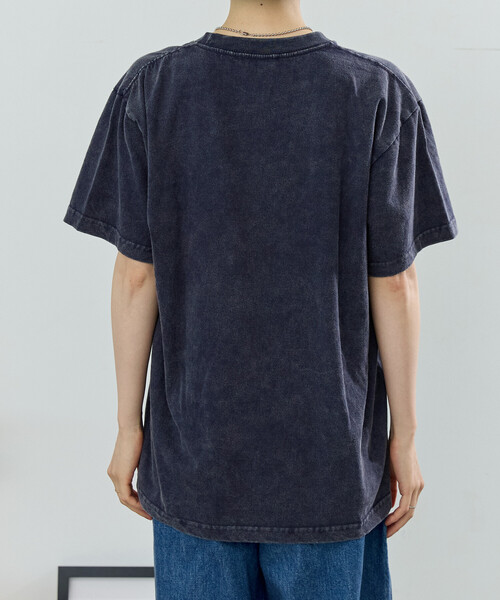 FREAK'S STORE(フリークスストア)の「vintage No.logo TEE/ヴィンテージ ナンバーロゴTシャツ(Tシャツ/カットソー・レディース・ネイビー/ブルーグリーン/ブラック・フリ-)」の15枚目の写真