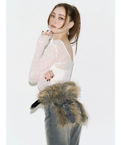 EVRIS(エヴリス)の「ファードッキングフレアデニムパンツ【セットアップ着用可能】(デニムパンツ・レディース・ライトブルー/インディゴブルー/ブラック・MEDIUM/SMALL)」の16枚目の写真