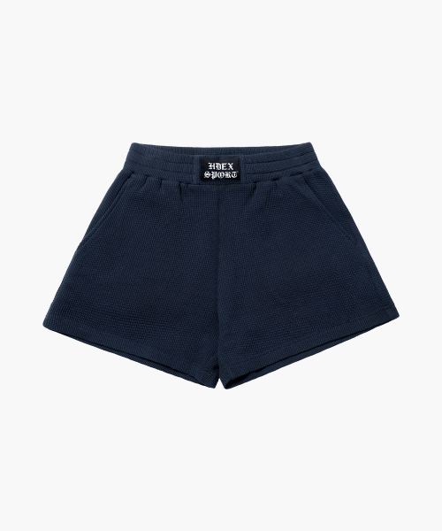 HDEX（エイチデックス）の「ワンマイルラベルワッフルショーツ W (ネイビー)（その他パンツ・レディース・ネイビー・LARGE/MEDIUM/SMALL）」の2枚目の写真