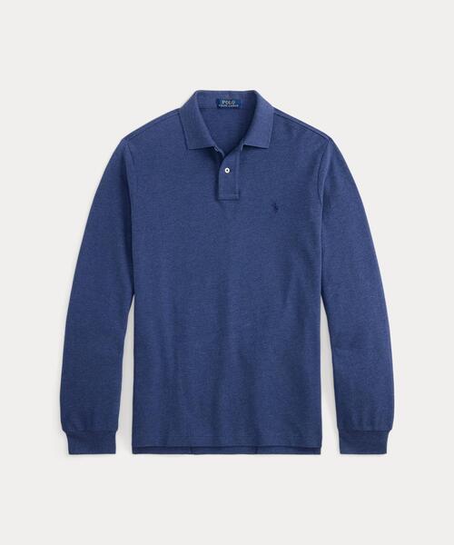 POLO RALPH LAUREN(ポロ ラルフ ローレン)の「カスタム スリム ロングスリーブ ポロシャツ(ポロシャツ・メンズ・ブルー・M/XS/L)」の2枚目の写真