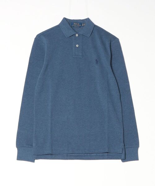POLO RALPH LAUREN(ポロ ラルフ ローレン)の「カスタム スリム ロングスリーブ ポロシャツ(ポロシャツ・メンズ・ブルー・M/XS/L)」の7枚目の写真