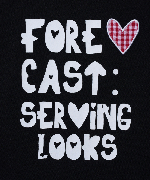 YOUHEE(ユヒ)の「FORECAST CROP T-SHIRTS_BLACK(Tシャツ/カットソー・レディース・その他・FREE)」の5枚目の写真
