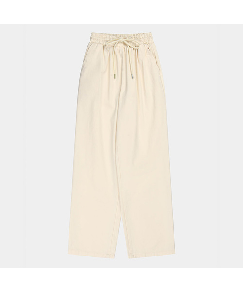 PIGMENT（ピグメント）の「ウォッシングコットンバンディングパンツ (PBDS-WPTW011)（その他パンツ・レディース・ネイビー/クリーム/アイボリー・FREE）」の2枚目の写真