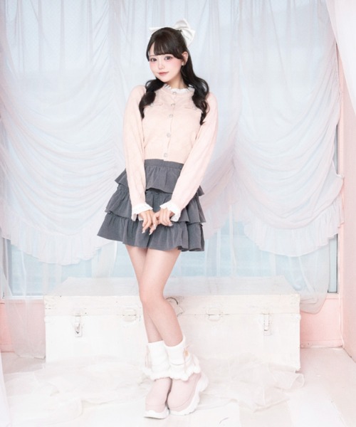 LAFARY(ラファリー)の「モノグラムニットトップス(Tシャツ/カットソー・レディース・ホワイト/グレー/ピンク・FREE)」の22枚目の写真