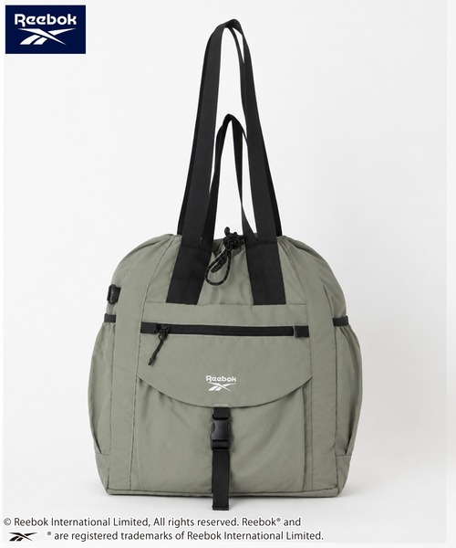 Reebok(リーボック)の「【Reebok リーボック】ナイロントートバッグ ショルダーバッグ ドローコード(トートバッグ・メンズ・ブラック/クリーム・FREE)」の14枚目の写真