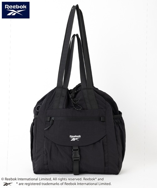 Reebok(リーボック)の「【Reebok リーボック】ナイロントートバッグ ショルダーバッグ ドローコード(トートバッグ・メンズ・ブラック/クリーム・FREE)」の15枚目の写真