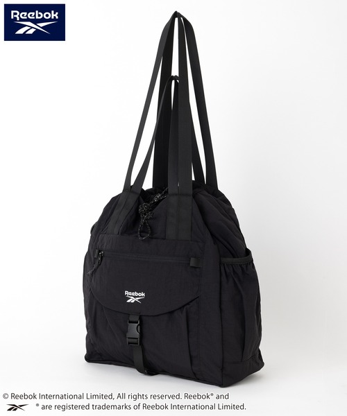 Reebok(リーボック)の「【Reebok リーボック】ナイロントートバッグ ショルダーバッグ ドローコード(トートバッグ・メンズ・ブラック/クリーム・FREE)」の16枚目の写真