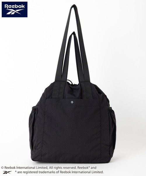 Reebok(リーボック)の「【Reebok リーボック】ナイロントートバッグ ショルダーバッグ ドローコード(トートバッグ・メンズ・ブラック/クリーム・FREE)」の19枚目の写真