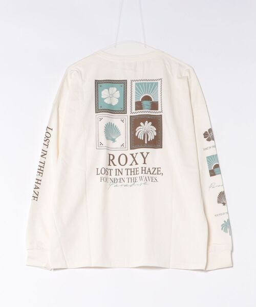 ROXY(ロキシー)の「ROXY HAZE & WAVES 袖プリント機能性Tシャツ 長袖 ロンT /抗菌防臭 【2026年秋冬モデル】(Tシャツ/カットソー・レディース・ブラック系その他/グレー/ナチュラル/ネイビー・SMALL/MEDIUM/LARGE)」の5枚目の写真