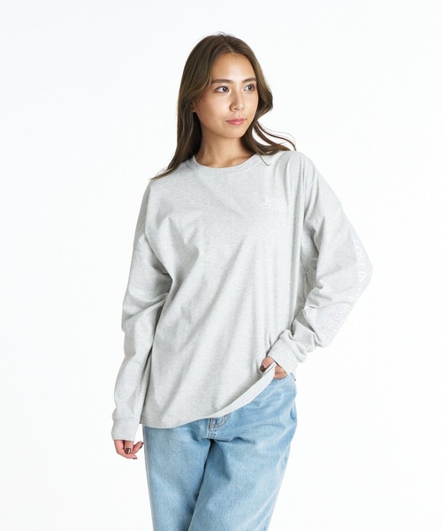 ROXY(ロキシー)の「ROXY HAZE & WAVES 袖プリント機能性Tシャツ 長袖 ロンT /抗菌防臭 【2026年秋冬モデル】(Tシャツ/カットソー・レディース・ブラック系その他/グレー/ナチュラル/ネイビー・SMALL/MEDIUM/LARGE)」の10枚目の写真