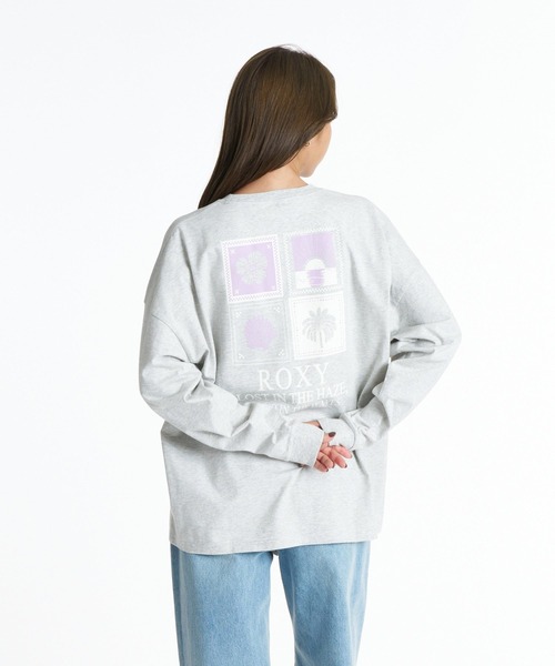 ROXY(ロキシー)の「ROXY HAZE & WAVES 袖プリント機能性Tシャツ 長袖 ロンT /抗菌防臭 【2026年秋冬モデル】(Tシャツ/カットソー・レディース・ブラック系その他/グレー/ナチュラル/ネイビー・SMALL/MEDIUM/LARGE)」の12枚目の写真