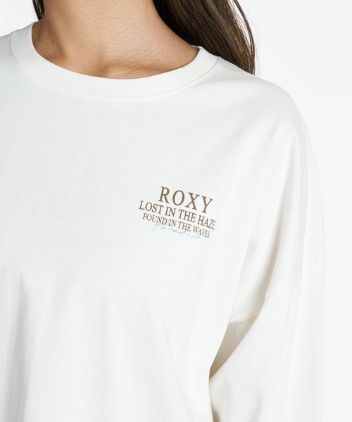 ROXY(ロキシー)の「ROXY HAZE & WAVES 袖プリント機能性Tシャツ 長袖 ロンT /抗菌防臭 【2026年秋冬モデル】(Tシャツ/カットソー・レディース・ブラック系その他/グレー/ナチュラル/ネイビー・SMALL/MEDIUM/LARGE)」の13枚目の写真