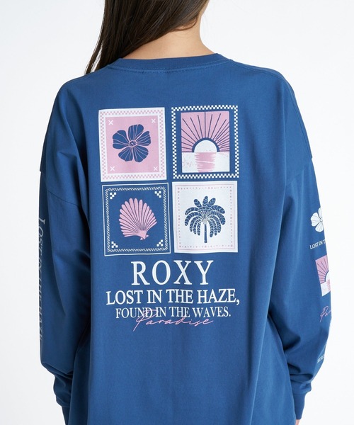 ROXY(ロキシー)の「ROXY HAZE & WAVES 袖プリント機能性Tシャツ 長袖 ロンT /抗菌防臭 【2026年秋冬モデル】(Tシャツ/カットソー・レディース・ブラック系その他/グレー/ナチュラル/ネイビー・SMALL/MEDIUM/LARGE)」の20枚目の写真