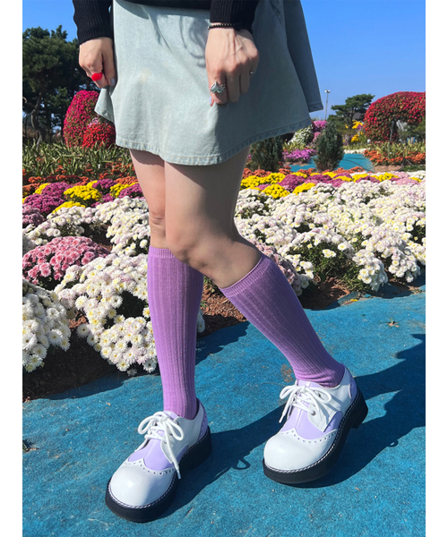 hippu（ヒプ）の「Heart Derby Shoes  Women [Purple]（その他シューズ・レディース・その他・25.5cm/24.5cm/25cm/24cm/23.5cm/22.5cm/23cm/22cm）」の4枚目の写真