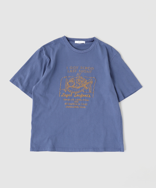 B.C STOCK(ベーセーストック)の「ウェーブエンブロイダリーTシャツ(Tシャツ/カットソー・メンズ・ブラック/ネイビー/アイボリー・LARGE/MEDIUM)」の3枚目の写真