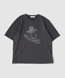 B.C STOCK（ベーセーストック）の「ウェーブエンブロイダリーTシャツ（Tシャツ/カットソー）」
